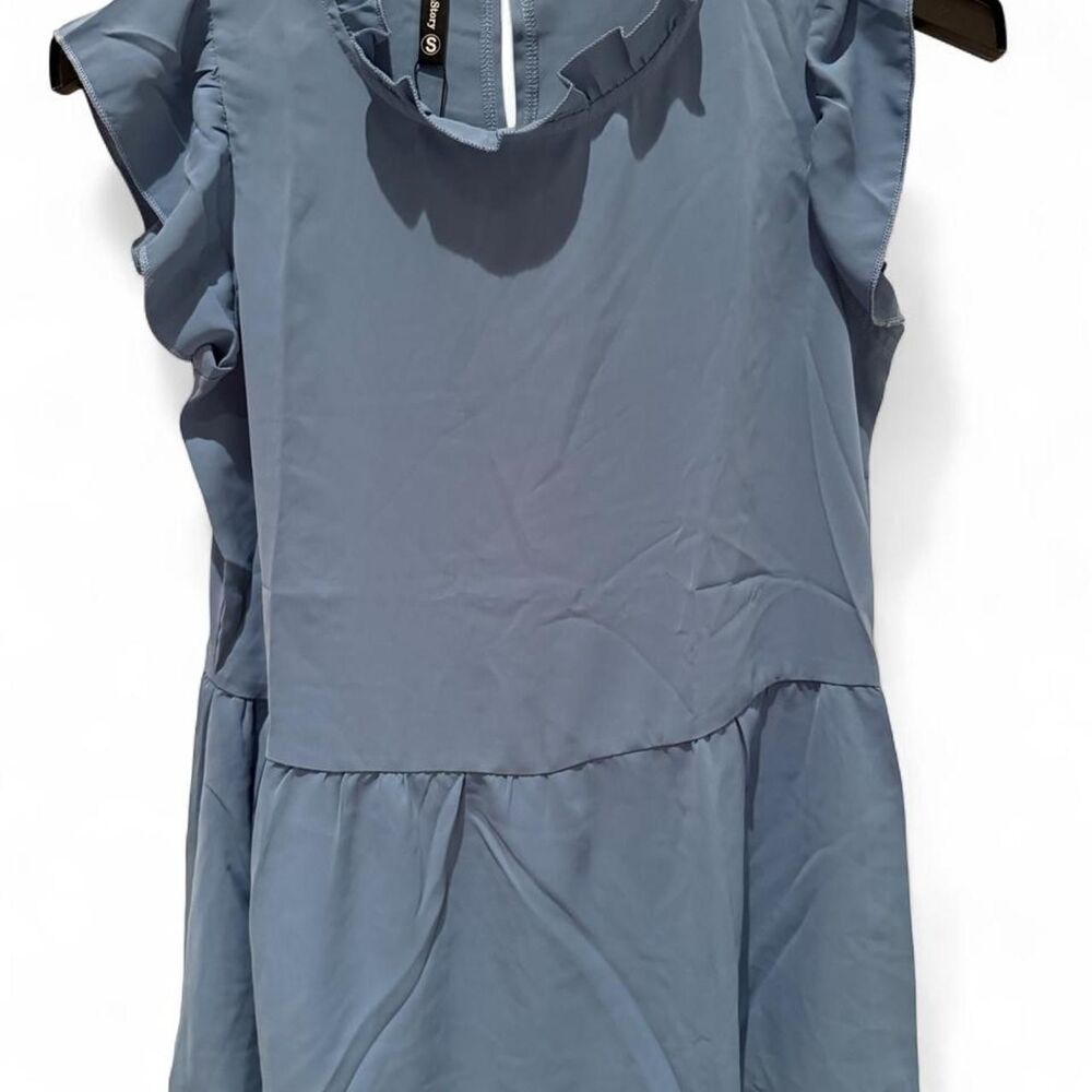 Unbranded Women's Blue and Grey Blouse